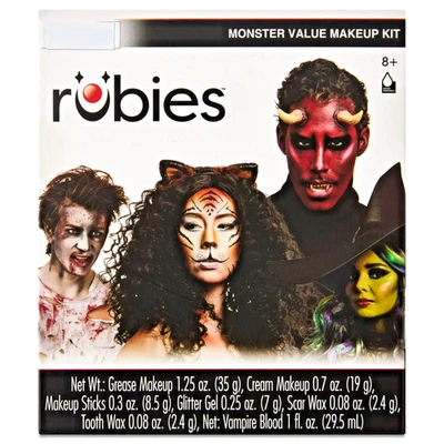 Kit de Maquillaje Monster Value de Rubies, Accesorio de Disfraz para Halloween y SFX Foto 1 de 4