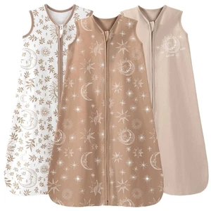 Unnivoll 3er Pack Schlafsack Baby Sommer 0.5 Tog 100% Baumwolle Sommerschlafsack - Bild 1 von 7