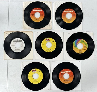 Lot of (7) Neil Diamond 45 RPM Records - Lot #3 Foto 1 de 2