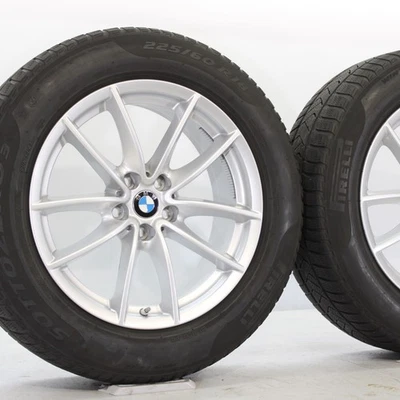 Original 18 Zoll BMW X3 X4 G01 G02 Winterräder V-Speiche 618 RDC Pirelli 4,5-5mm - Bild 1 von 4