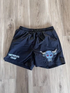 Pantalones Cortos WWE X Shoe Palace The Rock Peoples Champ Negros Grandes - Imagen 1 de 5