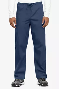 Pantaloni scrub unisex con coulisse Cherokee Workwear 4100 nuovi con etichette - VARIE TAGLIE - NAVY - Foto 1 di 1