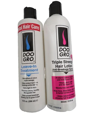 Doo Gro Triple Strength Hair Lotion + Leave-In Treatment 12 oz ea. DENTED/UNSEAL - Image 1 of 4