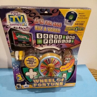 Wheel Of Fortune Electronic Plug & Play TV Game 2006- Jakks Pacific NEW & SEALED - Image 1 of 3