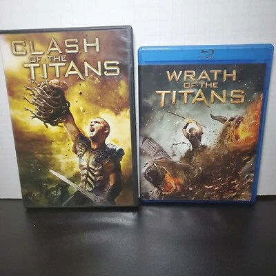 Clash of the Titans(DVD) & Wrath of the Titans (Blu-ray, 2012) Foto 1 de 4