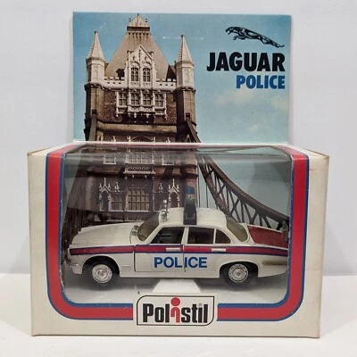 Polistil S 635 Jaguar XJ6L Policía 1/25 1978 Italia Diecast Modelo Raro Coche De Colección Foto 1 de 4