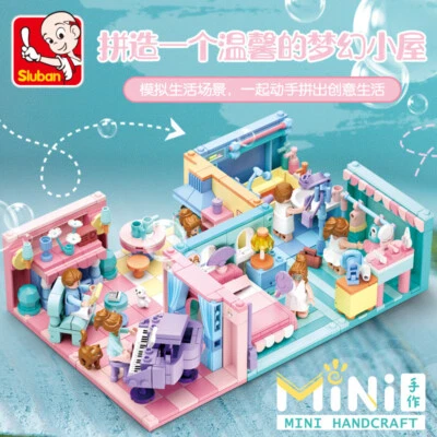 Supermarkets Apartment Rooms Pet building blocks bricks Kids Gift AU stock wwl - Image 1 of 4