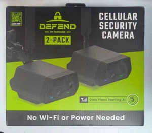 Tactacam DEFEND (Gen 1) Cellular Security Camera 2-Pack DFD-GRD02 Black NEW - Picture 1 of 2