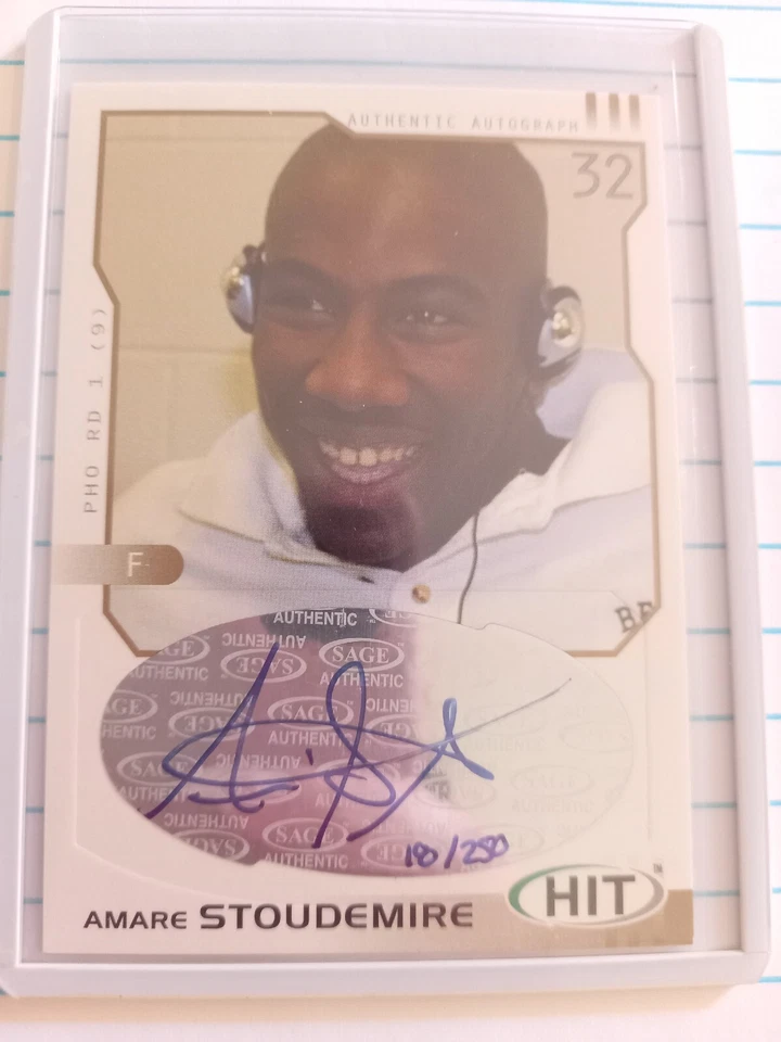 Autógrafo auténtico Amare Stoudemire Sage 018/250 Foto 1 de 1