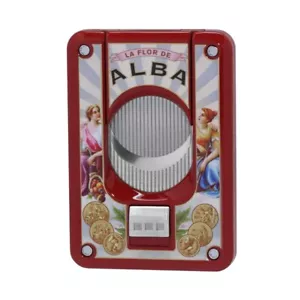 Elie Bleu La Flor De Alba Slide Knopf Zigarrenschneider, rot, EBC4065, neu im Karton - Bild 1 von 10