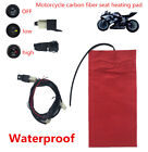 12V Motorcycle ATV Carbon Fiber Waterproof Seat Heating Pad Heater Round Switch