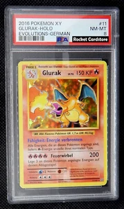 Pokemon Glurak Holo Charizard Deutsch 11/108 Evolutions PSA 8 NM-Mint - Bild 1 von 2