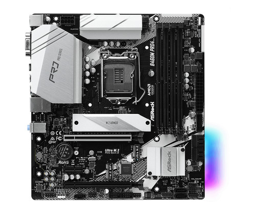 ASRock B460M Pro4 LGA1200 mATX Motherboard Intel B460 Chipset DDR4