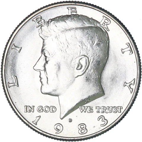 1983 D Kennedy Half Dollar CN-Clad Choice BU US Coin Cover