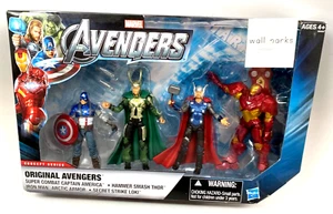 Marvel Original Avengers Action Figure Set Thor Captain America Iron Man Loki - Picture 1 of 4