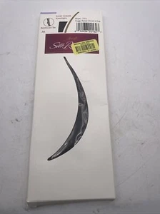 Hanes Mujer OSFM Jet Negro Seda Refecciones Sedoso Transparentes Rodilla 2 Pares - Imagen 1 de 3