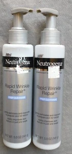 2er Set Neutrogena Schnelle Faltenreparatur Gesichtsvorbereitungsreiniger 5 Unzen Aufkleber LESEN - Bild 1 von 1