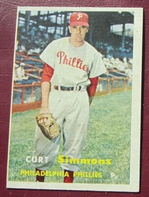 1957 Topps Curt Simmons (Philadelphia Phillies) #158 EX - Image 1 of 2
