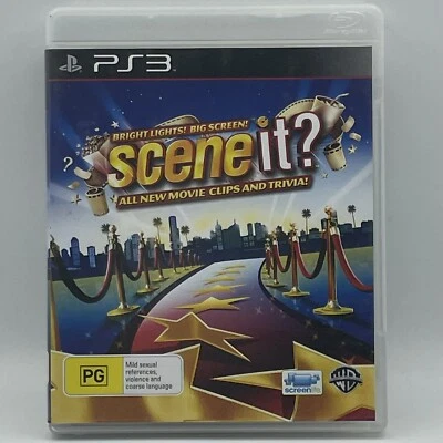Scene It? Bright Lights! Big Screen! Sony PlayStation 3 PS3 PAL With Manual  - Image 1 of 4