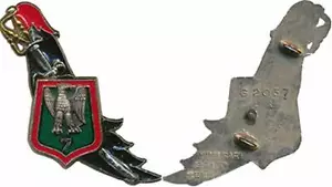 7° Chasseurs, aigle en relief, vert translucide, 2 pontets,Delsart 2037(7205) - Bild 1 von 1