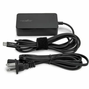 Rocstor Y10A272-B1 Adattatore di Alimentazione 45W Smart USB-C Slim Nero Vendita al Dettaglio - Foto 1 di 3