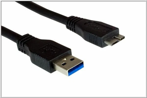 USB 3.0 Kabel A auf Micro-B Kabel. Anschlusskabel. Datenkabel. 22cm kurz. - Bild 1 von 1