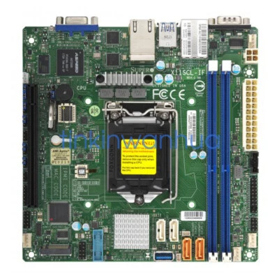Für Supermicro X11SCL-iF Intel C242 Chipsatz LGA-1151 Mini-ITX Server Mainboard - Bild 1 von 3