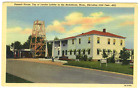 Becket Ma Summit House Top Of Jacob's Ladder Gas Station Tower Linen Postcard