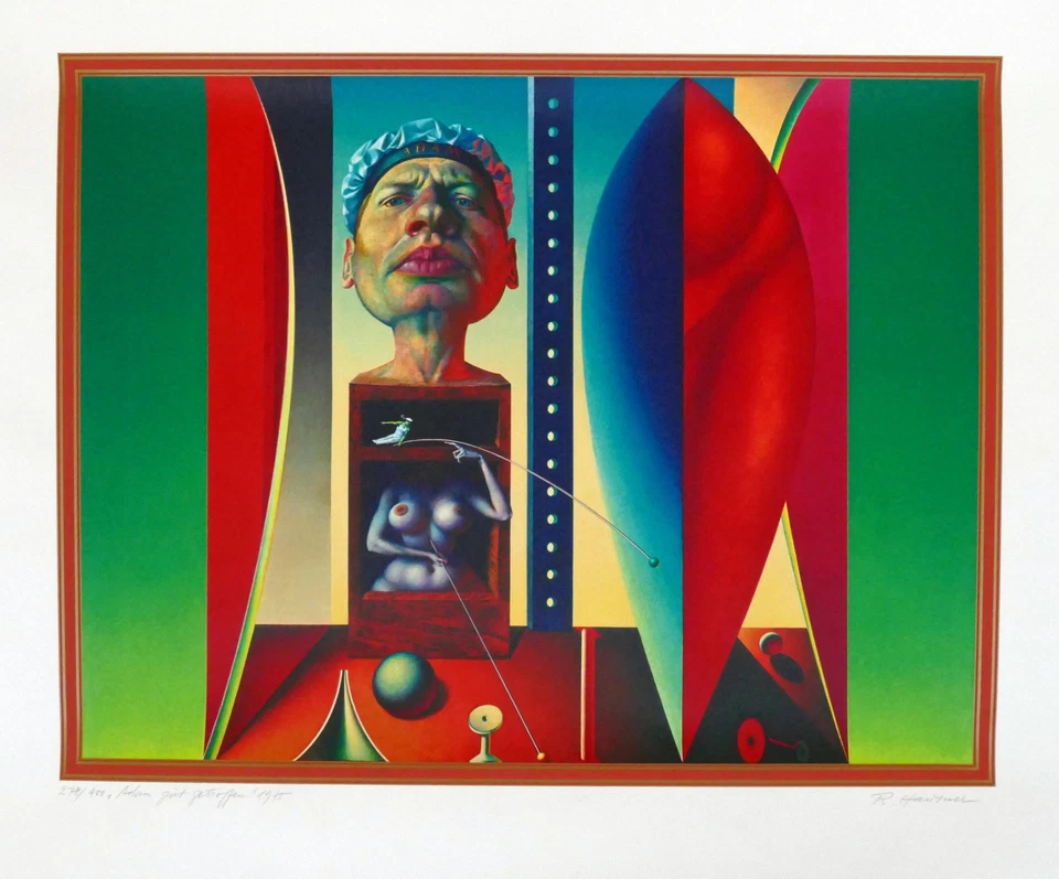 Rudolf HAUSNER, Adam gut getroffen - Siebdruck in Farbe - Bild 1 von 1