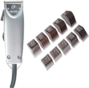 Oster Fast Feed Silver Fade Blend Cut Clipper Salon Barber + 10 Pc Comb Set - Picture 1 of 1
