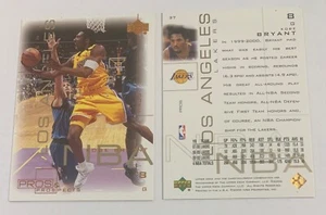 2000-01 Upper Deck Pro & Prospects Kobe Bryant #37 HOF LA Lakers - Foto 1 di 1