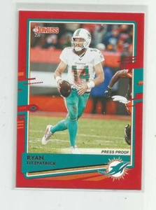 2020 Donruss RYAN FITZPATRICK Red Press Proof - Picture 1 of 1