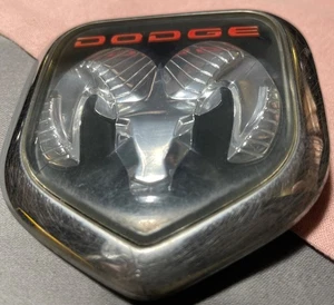 1997 1998 1999 2000 2001 2004 Dodge Ram Van Dakota Durango Chrome Hood Emblem OE - Picture 1 of 8
