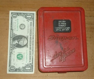 Vintage Snap On Bohrer Box NUR, DBC221, alte rote Snap On Farbe, Werkzeughalter, gebraucht - Bild 1 von 3