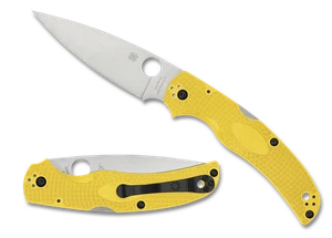 Spyderco Knives Native Chief Salt LW C244PYL CPM MagnaCut Steel Yellow FRN Knife - Picture 1 of 4