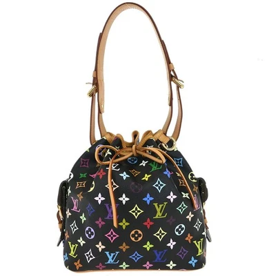 Bolso de Mano Louis Vuitton Negro Monograma Multicolor Petite Noe M42230 CA0026 116434 Foto 1 de 4
