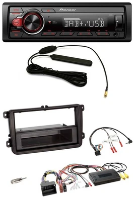 Pioneer MP3 DAB 1DIN Lenkrad USB Autoradio für VW T5 Golf Tiguan Touran 2009-201 - Bild 1 von 4