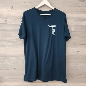 Camicia nera manica corta Nine Line retro grafica bandiera America uomo taglia L - Foto 1 di 4