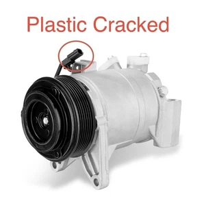 AC Compressor For Nissan Maxima Murano Quest 11-17 JX35 QX60 PLASTIC CRACKED - Picture 1 of 9
