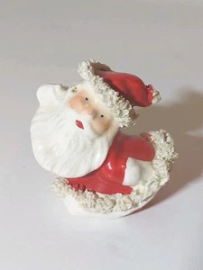 Vintage Napco 1950’s Spaghetti Trim Tumbling Santa Made In Japan Figur 3" - Bild 1 von 6