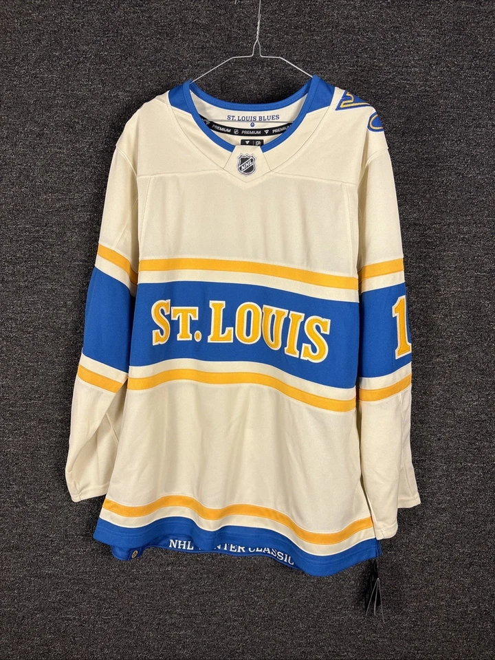 Camiseta deportiva St. Louis Blues Fanatics clásica de invierno talla 54 premium auténtica nueva con etiquetas Foto 1 de 4
