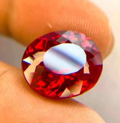 PIGEON BLOOD RED 13.50 CT PERFECT RUBY CORUNDUM OVAL GEMSTONE CHRISTMAS GIFT - Image 1 of 4