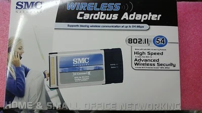 3 NEW SMC SMCWCB-G Wireless Cardbus Adapters 54 Mbps  WIN. 98 /2000 / XP / VISTA - Image 1 of 4