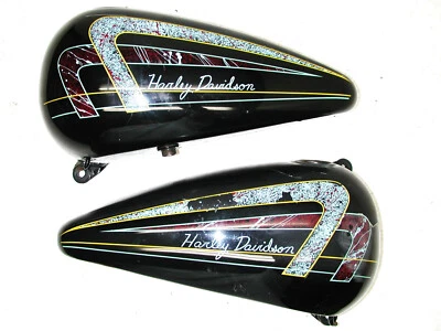 HARLEY DAVIDSON Softail Heritage FXST 1984-1999 OEM 4.2 Gal Split Fuel Gas Tank Foto 1 de 4