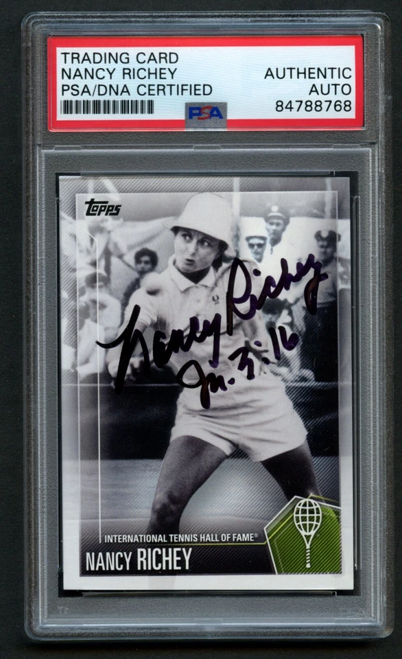 Nancy Richey #43 signed autograph auto 2019 Topps Tennis Hall of Fame Card PSA - Image 1 of 1