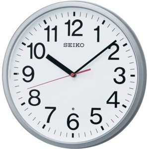 NEW SEIKO Wall Clock Analog Silver Metallic KX230S - Japan Import with Tracking - Picture 1 of 4