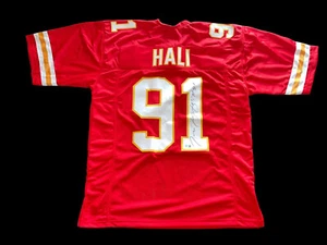 TAMBA HALI SIGNED KANSAS CITY CHIEFS RED JERSEY NFL PRO BOWL BAS 5 - Picture 1 of 2
