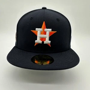 Berretto da baseball New Era 59FIFTY Houston Astros World Series 7 1/2 Navy aderente nuovo - Foto 1 di 13