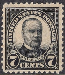 #559 Sehr schön aufklappbar OG-SCHÖN PERF 11 FLACHE PLATTE 7c McKINLEY STEMPEL!! (REM #559-2) - Bild 1 von 2