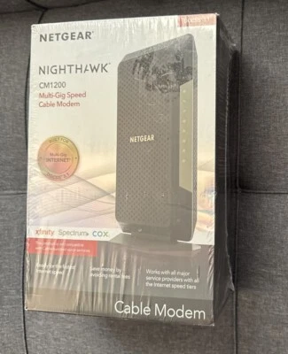 NETGEAR Nighthawk CM1200-100NAS DOCSIS 3.1 Cable Modem - Image 1 of 4